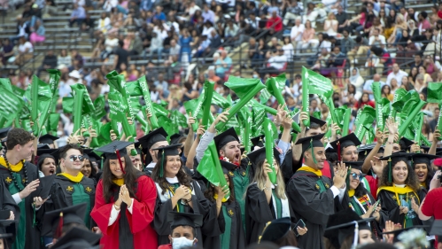 Commencement students