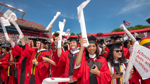 Rutgers Commencement crowd