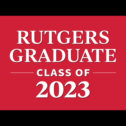 Rutgers 2023 Grad Yard Sign