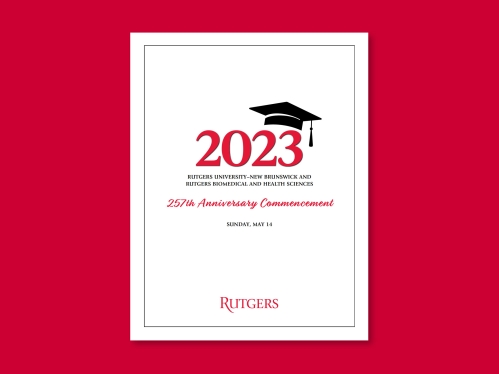 2023 257th Anniversary Commencement program book cover