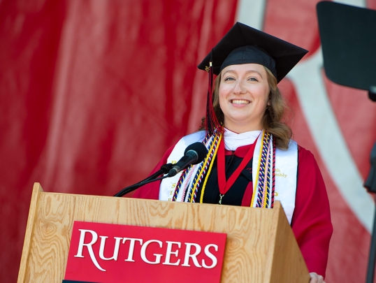 Allison Smith Delivers Student Commencement Address