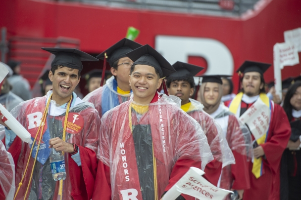 The Class of 2024 enters the field at SHI Stadium at the start of Rutgers 258th Anniversary Commencement on Sunday, May 12, 2024.